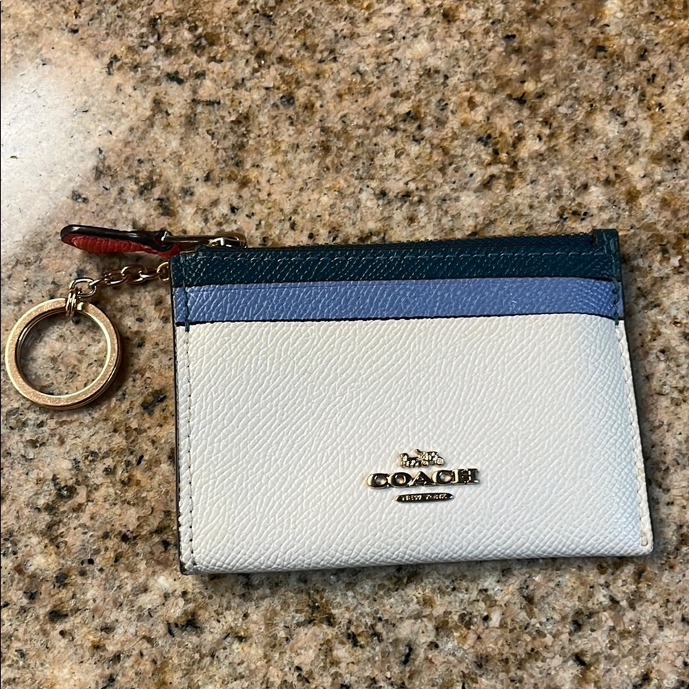 Coach Blue and White Wallet